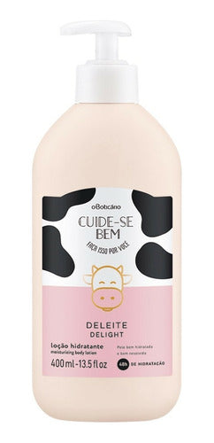 BOTICÁRIO LOÇÃO HIDRATANTE DESODORANTE CORPORAL CUIDE-SE BEM DELEITE 400ML