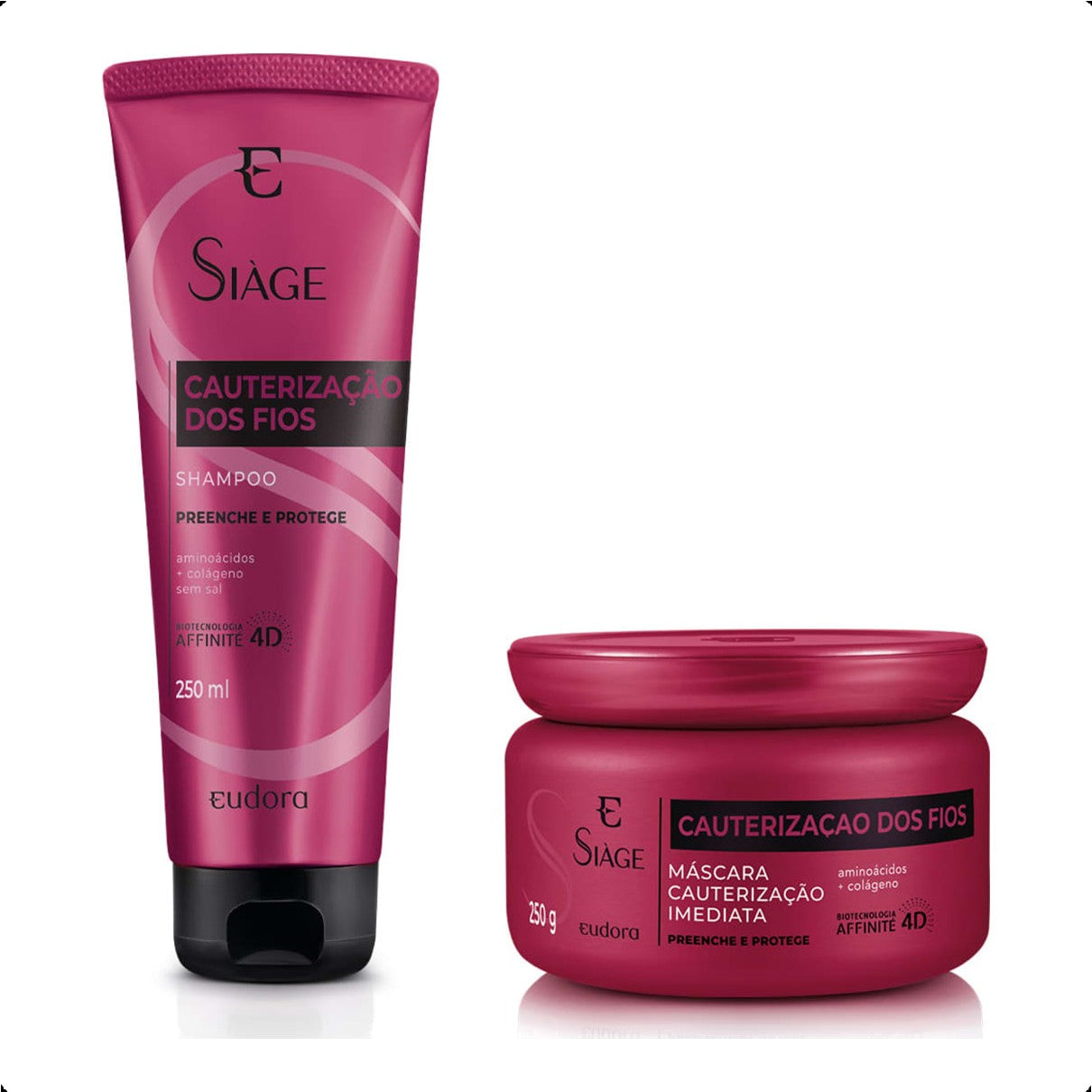 KIT SIÀGE CAUTERIZAÇÃO DOS FIOS SHAMPOO + MÁSCARA