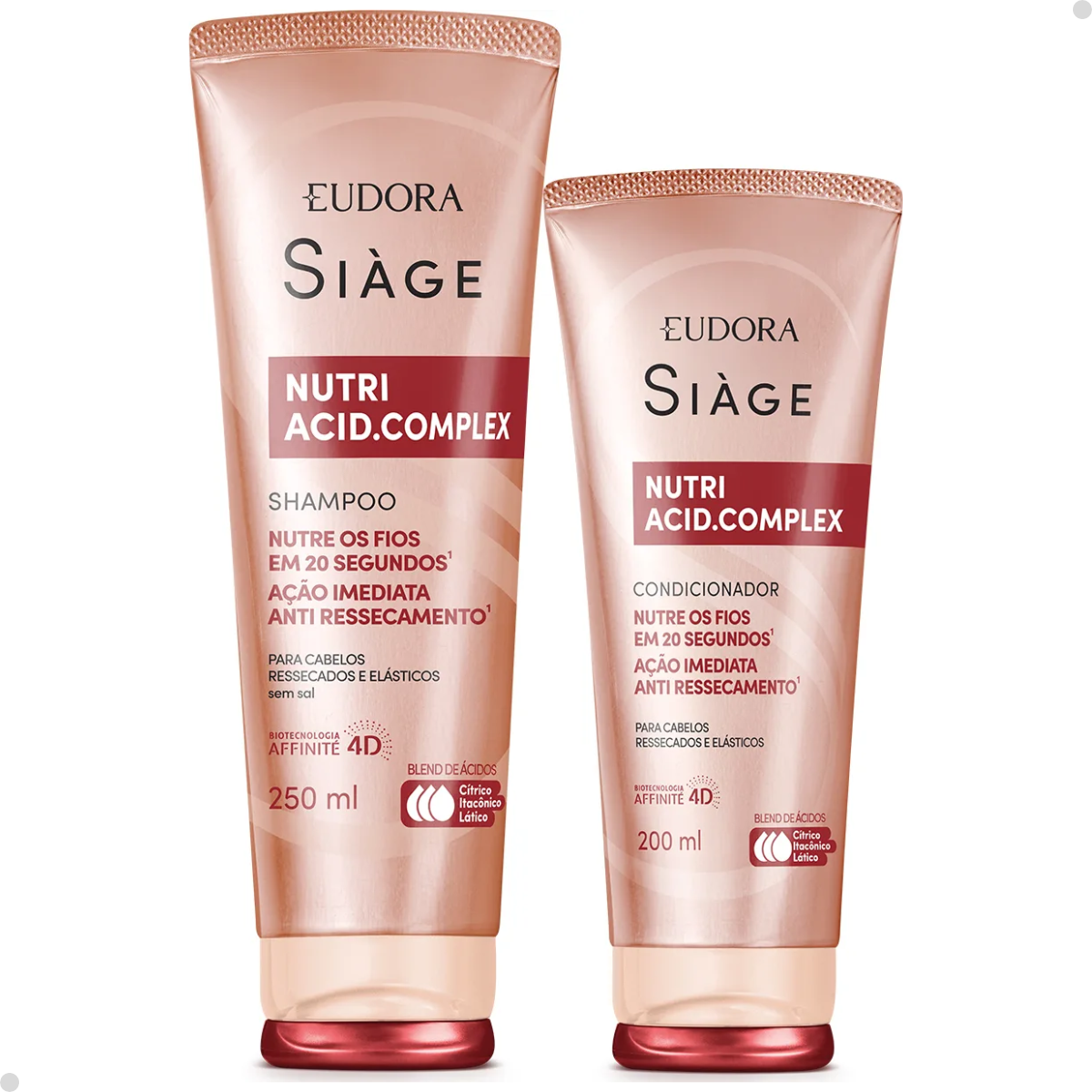 KIT Siàge Nutri Acid.complex Shampoo E Condicionador Eudora