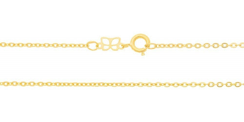 CORDÃO ROMMANEL FOLHEADO A OURO FIO CADEADO BATIDO - TAM.50 5303085000