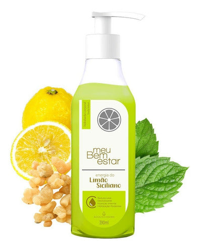 AGUA DE CHEIRO HIDRATANTE CORPORAL MEU BEM ESTAR ENERGIA DO LIMÃO SICILIANO 390ML