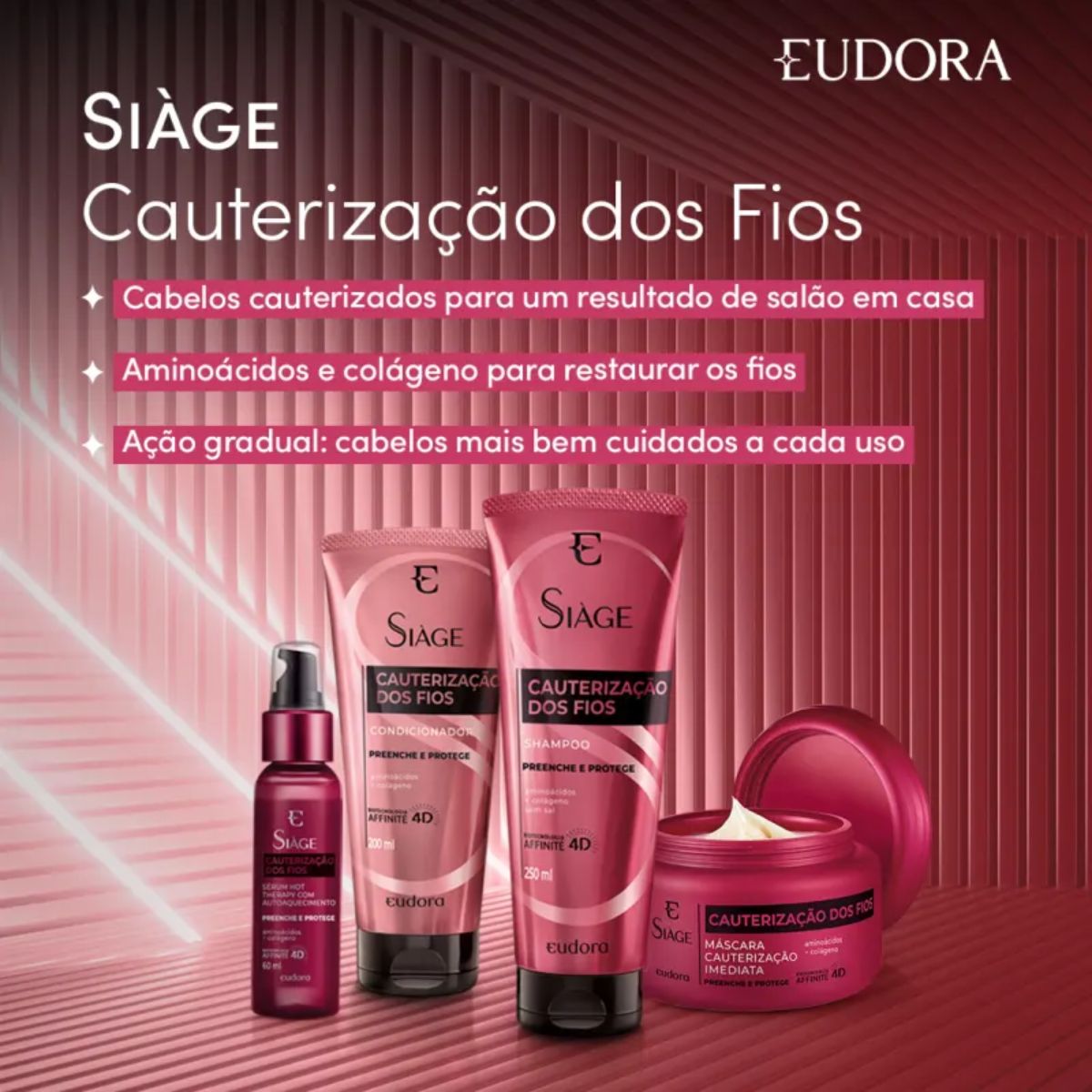 KIT SIAGE CAUTERIZAÇÃO DOS FIOS (3 ITENS)