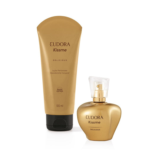 Eudora Kit Kiss Me Delicious: Desodorante Colônia 50ml + Loção Corporal 100ml