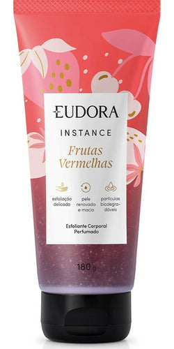 EUDORA ESFOLIANTE CORPORAL PERFUMADO INSTANCE FRUTAS VERMELHAS 180G