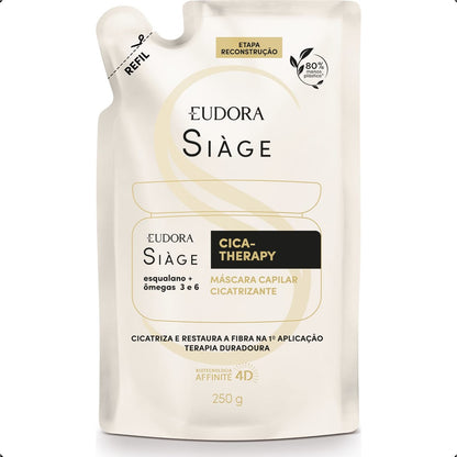 COMBO CICA THERAPY: MÁSCARA CAPILAR 250G + REFIL MÁSCARA 250G