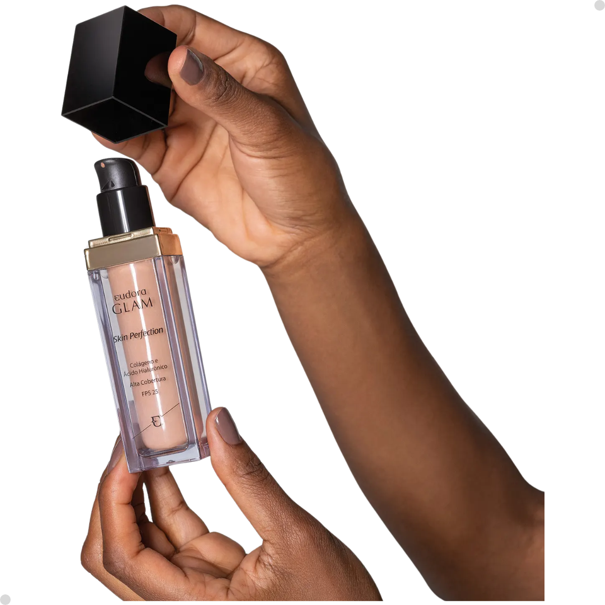 BASE LÍQUIDA GLAM SKIN PERFECTION 30ML - ESCOLHA A COR