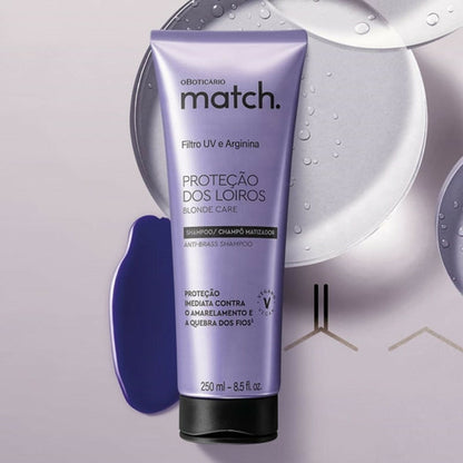 SHAMPOO MATIZADOR MATCH. PROTEÇÃO DOS LOIROS 250ML