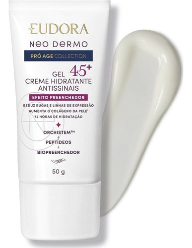 EUDORA GEL CREME HIDRATANTE FACIAL ANTISSINAIS 45+NEO DERMO PRÓ AGE COLLECTION 50G