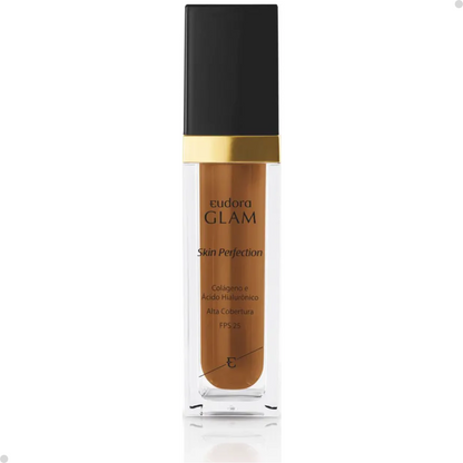 BASE LÍQUIDA GLAM SKIN PERFECTION COR 85 + ESPONJA NINNA