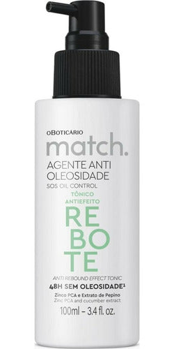 TÔNICO CAPILAR ANTIEFEITO REBOTE MATCH AGENTE ANTIOLEOSIDADE 100ML