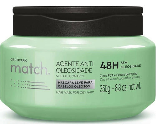 MÁSCARA CAPILAR LEVE MATCH AGENTE ANTIOLEOSIDADE 250G