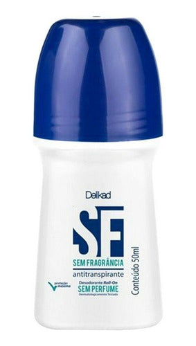 DESODORANTE ANTITRANSPIRANTE SEM FRAGRANCIA ROLLON 50ML DELIKAD
