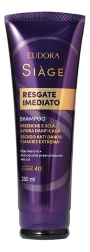 KIT RESGATE IMEDIATO: SHAMPOO + COND + MASC 250G + BOLSA