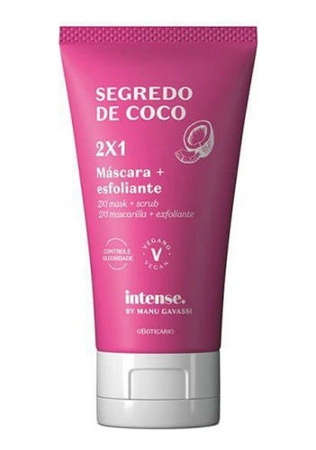 BOTICÁRIO MÁSCARA E ESFOLIANTE 2X1 SEGREDO DE COCO BY MANU GAVASSI 50G INTENSE