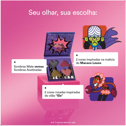 MINI PALETA DE SOMBRAS CHAME AS MENINAS SUPER PODEROSAS 4G