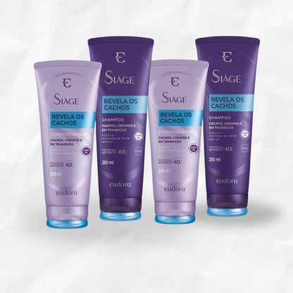 KIT SIÀGE REVELA OS CACHOS 2 SHAMPOO + 2 CONDICIONADOR