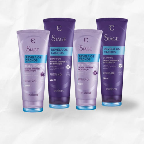 KIT SIÀGE REVELA OS CACHOS 2 SHAMPOO + 2 CONDICIONADOR