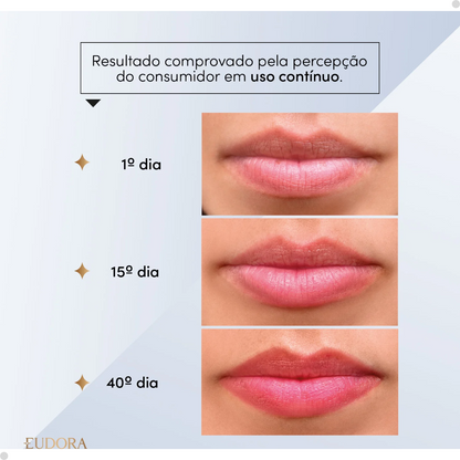 BATOM LÍQUIDO PINK ÚNICO EUDORA GLAM DUO CLINICAL 3,5G