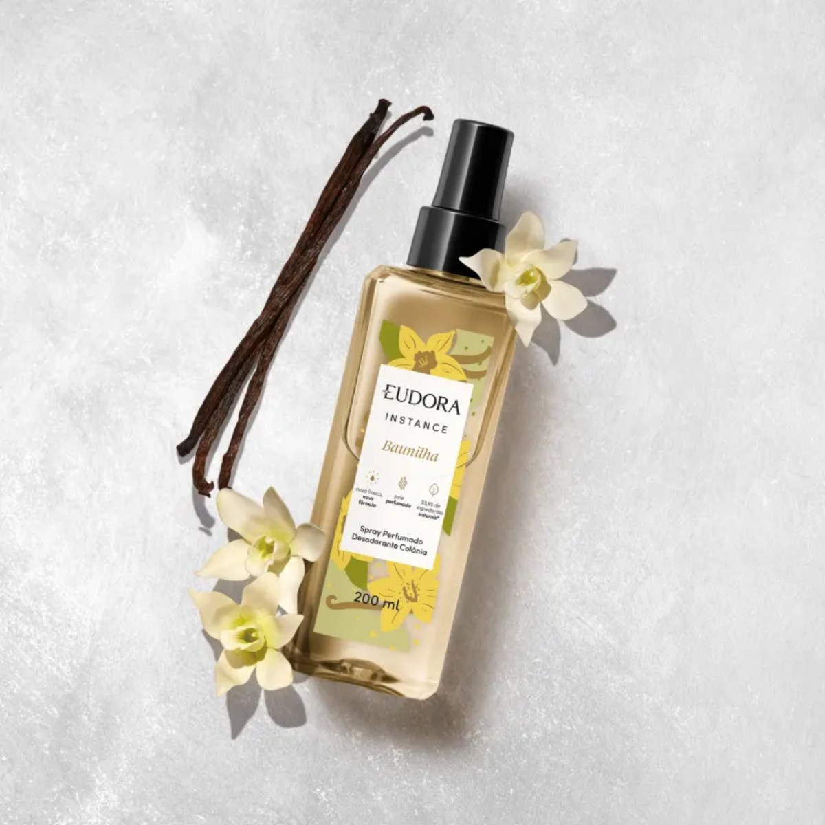 SPRAY PERFUMADO DESODORANTE COLÔNIA INSTANCE BAUNILHA 200ML