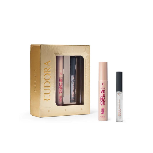 KIT PRESENTE SOUL: GLOSS INCOLOR + MÁSC DE CÍLIOS VOLUMAÇO