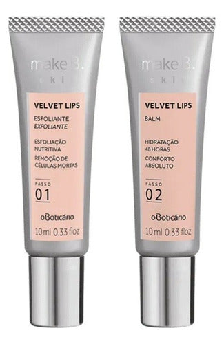 Combo Velvet Lips Make B. Skin, Esfoliante E Balm Labial