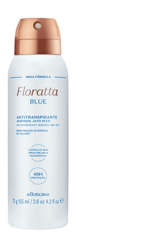 DESODORANTE ANTITRANSPIRANTE AEROSOL FLORATTA BLUE, 75G/125ML