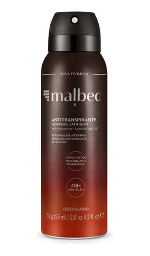 DESODORANTE ANTITRANSPIRANTE AEROSSOL MALBEC X 125ML