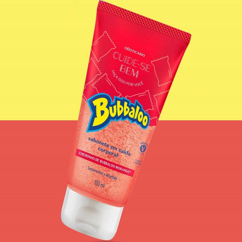 BOTICARIO SABONETE LÍQUIDO CORPORAL CUIDE-SE BEM BUBBALOO MORANGO 150ML