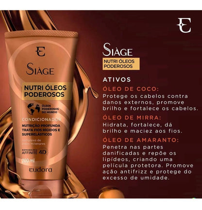 CONDICIONADOR SIÀGE NUTRI ÓLEOS PODEROSOS 200ML