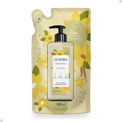 COMBO INSTANCE BAUNILHA: HIDRATANTE DESODORANTE CORPORAL 400ML + REFIL 350ML