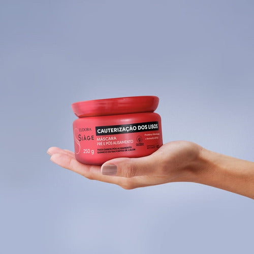 Eudora Kit Siàge Cauterização dos Lisos: Shampoo 250ml + Máscara 250g