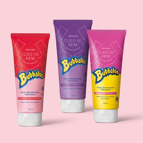 HIDRATANTE CORPORAL CUIDE-SE BEM BUBBALOO MORANGO 200ML