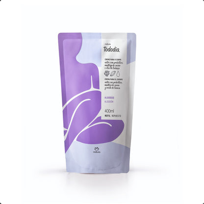 Presente Natura Tododia Algodão Creme + Refil + Sacola