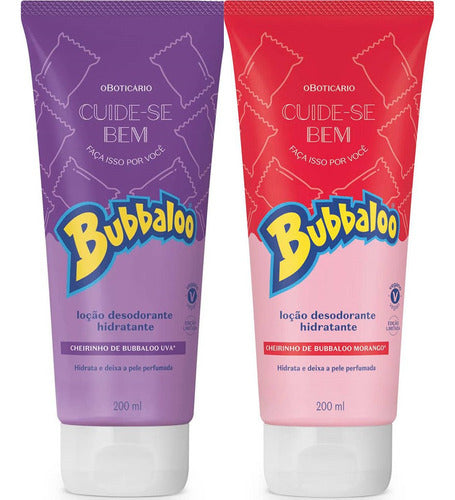 COMBO HIDRATANTE CORPORAL CUIDE-SE BEM BUBBALOO ( 2 ITENS )