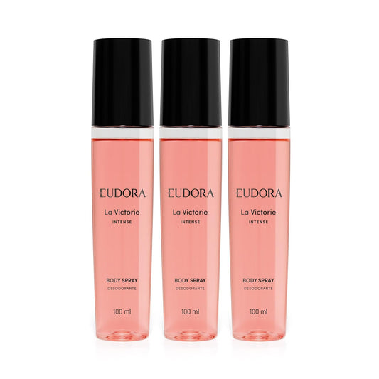 KIT 3 BODY SPRAY DESODORANTE LA VICTORIE INTENSE 100ML