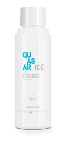 BOTICÁRIO REFIL DESODORANTE BODY SPRAY QUASAR ICE 100ML