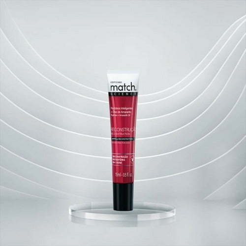AMPOLA CAPILAR MATCH SCIENCE RECONSTRUÇÃO 15ML