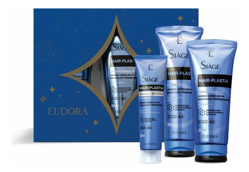 KIT EUDORA SIÀGE HAIR PLASTIA (SHAMPOO + CONDICIONADOR + BOOSTER CAPILAR)
