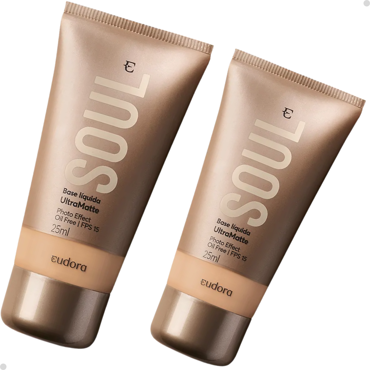 BASE LÍQUIDA SOUL ULTRA MATTE 25ML - ESCOLHA A COR