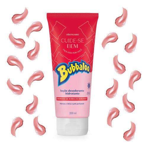 HIDRATANTE CORPORAL CUIDE-SE BEM BUBBALOO MORANGO 200ML