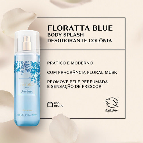 BOTICÁRIO BODY SPLASH DESODORANTE COLÔNIA FLORATTA BLUE 200ML