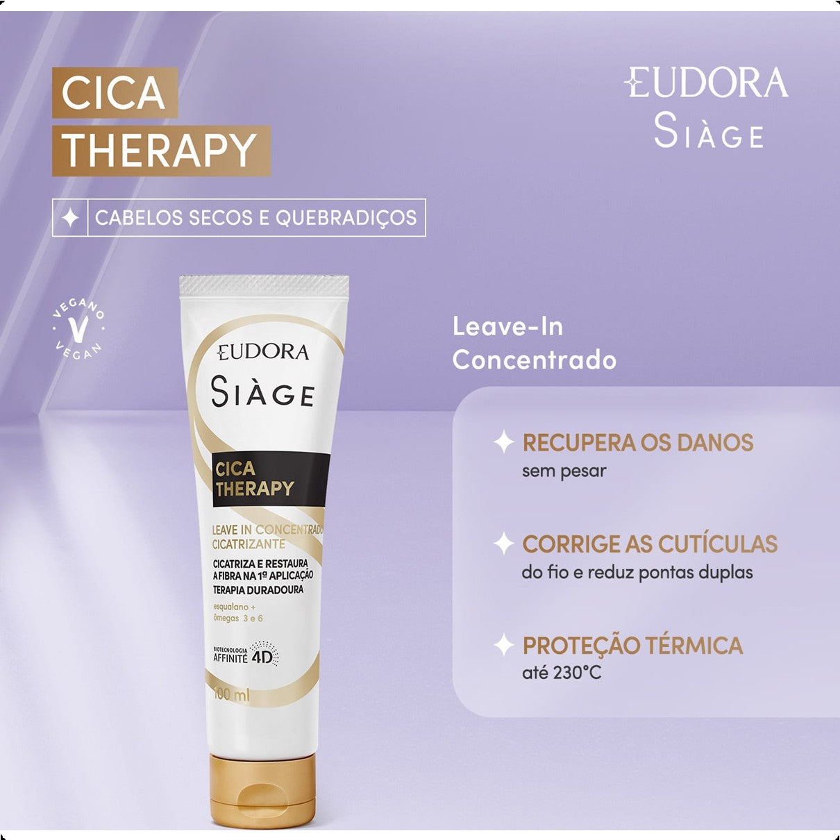 COMBO SIAGE CICA THERAPY SHAMP 400+ CONDIC 400+ LEAVE-IN 100