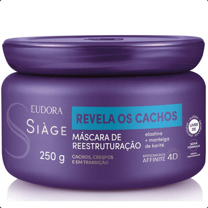 KIT SIÀGE REVELA OS CACHOS MASCARA + SPRAY CAPILAR