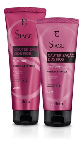 KIT SIÀGE CAUTERIZAÇÃO DOS FIOS SHAMPOO + CONDICIONADOR
