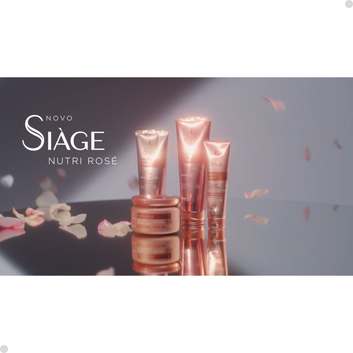 COMBO SIÀGE NUTRI ROSE: SHAMPOO 400ML + CONDICIONADOR 400ML