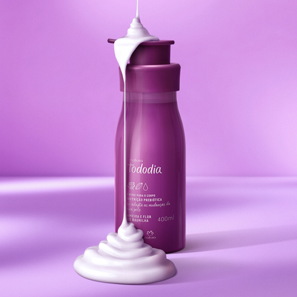 KIT CREME NUTRITIVO E BODY SPLASH TODODIA AMEIXA E FLOR DE BAUNILHA (2 PRODUTOS)