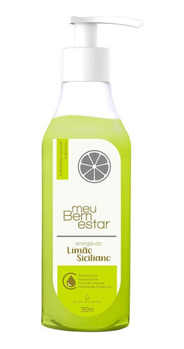 AGUA DE CHEIRO HIDRATANTE CORPORAL MEU BEM ESTAR ENERGIA DO LIMÃO SICILIANO 390ML