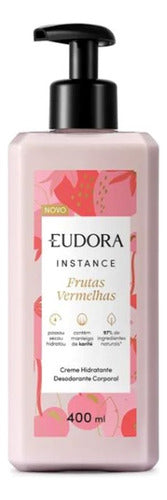 EUDORA CREME HIDRATANTE DESODORANTE CORPORAL INSTANCE FRUTAS VERMELHAS 400ML