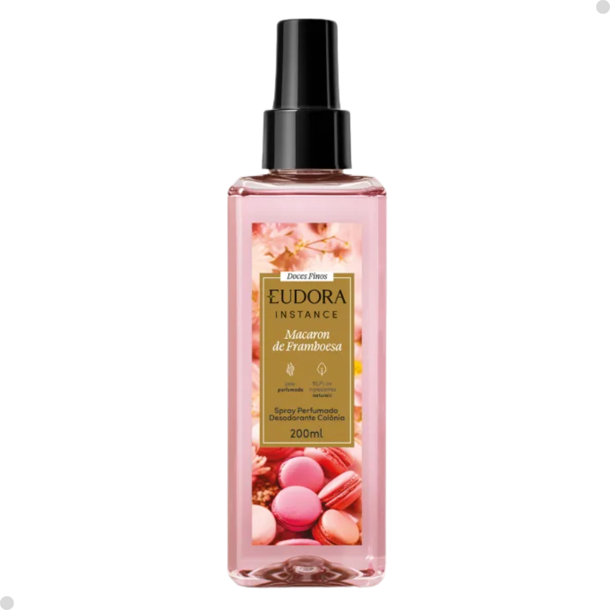 DESODORANTE COLÔNIA SPRAY INST MACARON DE FRAMBOESA 200ML