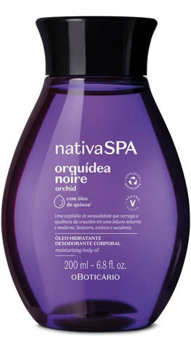 ÓLEO HIDRATANTE DESODORANTE CORPORAL NATIVA SPA ORQUÍDEA NOIRE 200ML